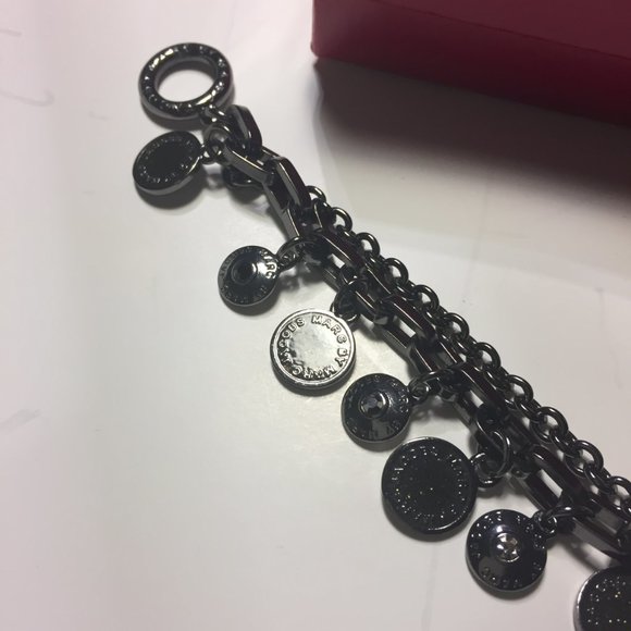 Marc by Marc Jacobs Gunmetal Black Charm Bracelet - Picture 8 of 8